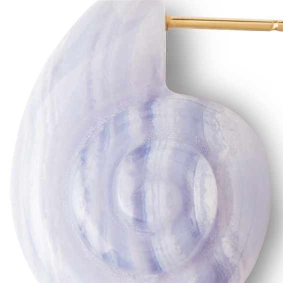 PDPAOLAâ¢ at Zales Blue Agate Shell Earrings in Sterling Silver with 18K Gold Plate