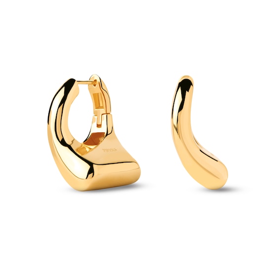 PDPAOLAâ¢ at Zales 20.0mm Ibiza Hoop Earrings in Sterling Silver with 18K Gold Plate