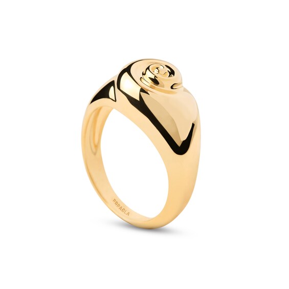 PDPAOLAâ¢ at Zales Shell Ring Sterling Silver with 18K Gold Plate