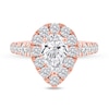 Thumbnail Image 3 of 2-1/2 CT. T.W. Pear-Shaped Certified Lab-Grown Diamond Frame Engagement Ring in 14K Rose Gold (F/VS2)