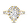 Thumbnail Image 3 of 2-1/2 CT. T.W. Pear-Shaped Certified Lab-Grown Diamond Frame Engagement Ring in 14K Gold (F/VS2)