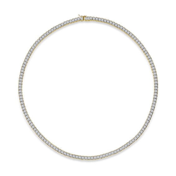 10 CT. T.w. Certified Lab-Grown Diamond Tennis Necklace in 10K Gold (F/Si2) - 20â