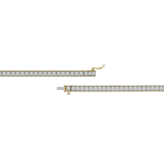 10 CT. T.w. Certified Lab-Grown Diamond Tennis Necklace in 10K Gold (F/Si2) - 20â