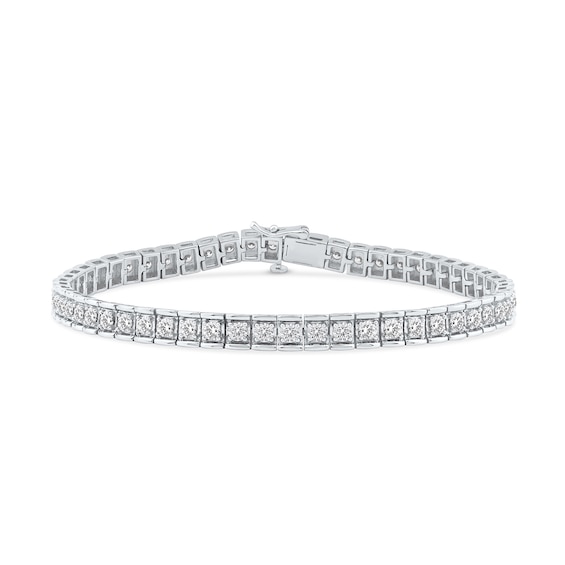 5 CT. T.w. Certified Lab-Grown Diamond Tennis Bracelet in 10K White Gold (F/Si2) - 8.5â
