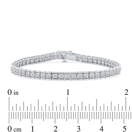 5 CT. T.w. Certified Lab-Grown Diamond Tennis Bracelet in 10K White Gold (F/Si2) - 8.5â