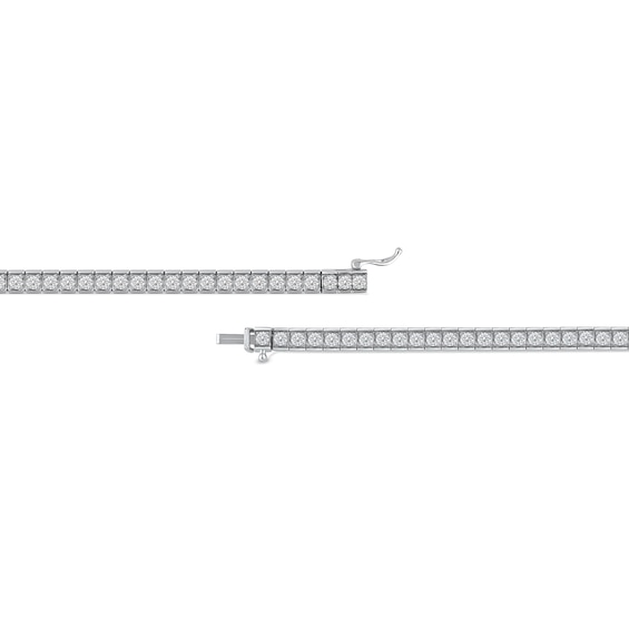 10 CT. T.w. Certified Lab-Grown Diamond Tennis Necklace in 10K White Gold (F/Si2) - 20â