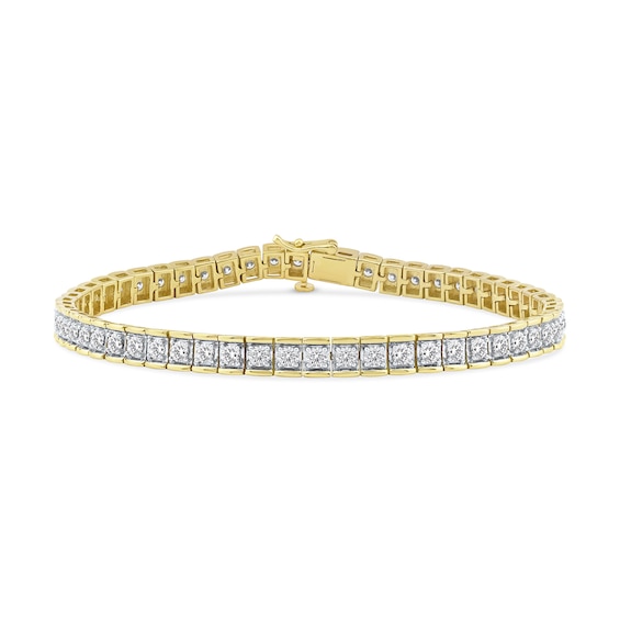 5 CT. T.w. Certified Lab-Grown Diamond Tennis Bracelet in 10K Gold (F/Si2) - 8.5â