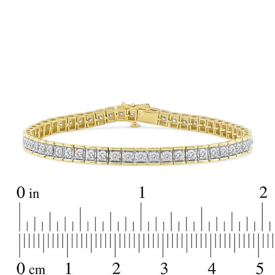 5 CT. T.w. Certified Lab-Grown Diamond Tennis Bracelet in 10K Gold (F/Si2) - 8.5â
