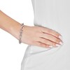 Thumbnail Image 2 of 10.0mm Textured and Polished Figaro Chain Bracelet in Hollow Sterling Silver - 7.5"