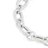 Thumbnail Image 3 of 10.0mm Textured and Polished Figaro Chain Bracelet in Hollow Sterling Silver - 7.5"