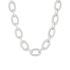 Thumbnail Image 1 of 10.0mm Textured and Polished Figaro Chain Necklace in Hollow Sterling Silver - 18"