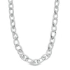 Thumbnail Image 1 of 7.7mm Pear-Shaped Twist Link Chain Necklace in Hollow Sterling Silver - 17"