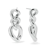 Thumbnail Image 1 of Graduated Chain Link Drop Earrings in Hollow Sterling Silver