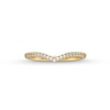 Thumbnail Image 4 of 1/8 CT. T.W. Diamond Chevron Anniversary Band in 14K Gold