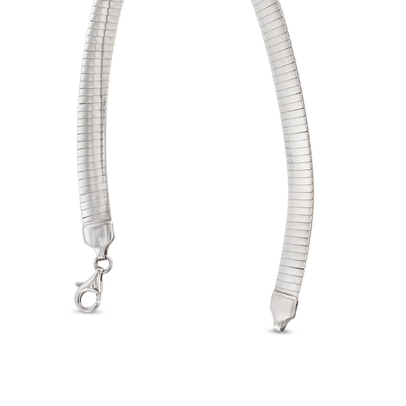 Main Image 4 of 6.0mm Reversible Omega Chain Necklace in Hollow Sterling Silver and 24K Gold Plate - 17"