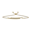Thumbnail Image 1 of 1/15 CT. T.W. Diamond Textured Double Bar Bypass Bolo Bracelet in 24K Gold Vermeil - 9.5"