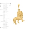 Thumbnail Image 2 of Lion Necklace Charm in Solid 14K Gold