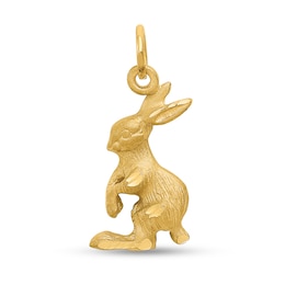 Jackrabbit Charm in Solid 14K Gold