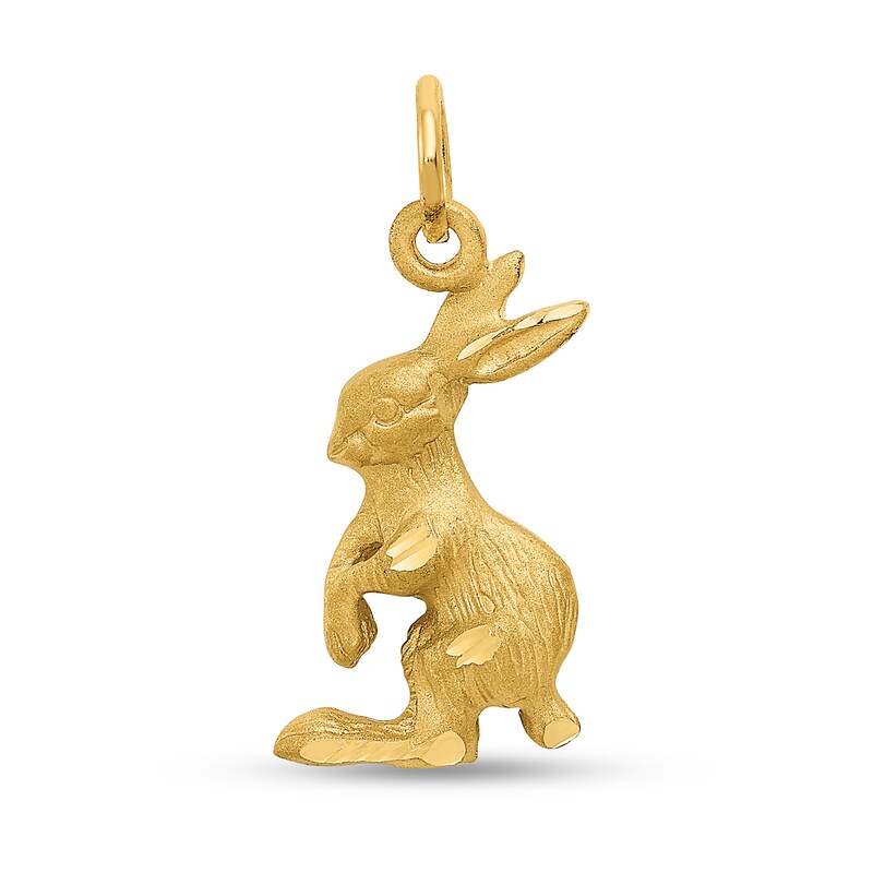 Main Image 1 of Jackrabbit Charm in Solid 14K Gold