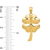 Thumbnail Image 2 of Four-Leaf Clover Necklace Charm in Solid 14K Gold