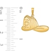Thumbnail Image 2 of Firefighter Helmet Necklace Charm in Solid 14K Gold