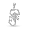 Thumbnail Image 1 of Scorpion Necklace Charm in Solid 14K White Gold