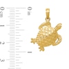 Thumbnail Image 2 of Turtle Necklace Charm in Solid 14K Gold