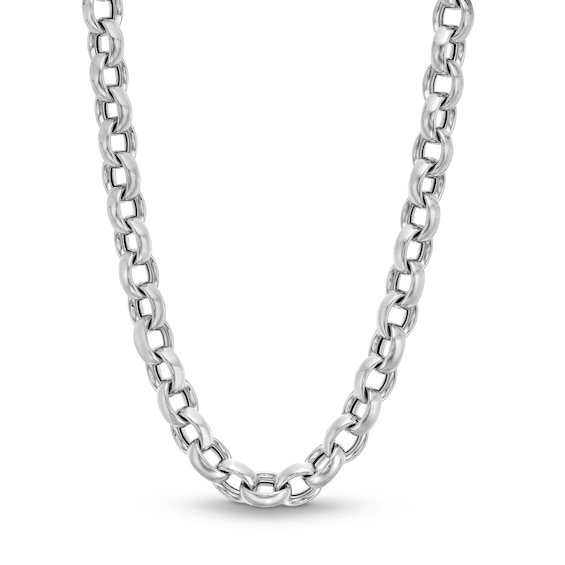 9.8mm Rolo Chain Necklace in Hollow Sterling Silver - 20"