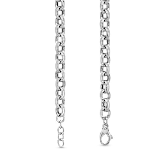 9.8mm Rolo Chain Necklace in Hollow Sterling Silver - 20"