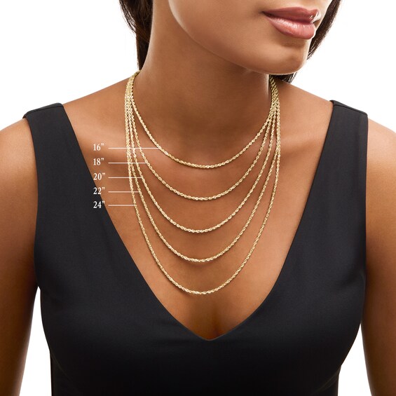 9.8mm Rolo Chain Necklace in Hollow Sterling Silver - 20"
