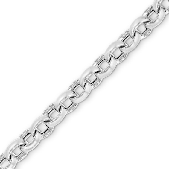 9.8mm Rolo Chain Bracelet in Hollow Sterling Silver - 8"