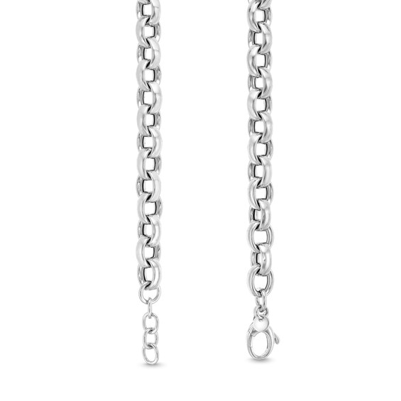 9.8mm Rolo Chain Bracelet in Hollow Sterling Silver - 8"