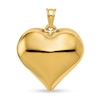 Thumbnail Image 1 of 3-D Large Puffed Heart Necklace Charm in Hollow 14K Gold
