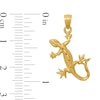 Thumbnail Image 2 of Diamond-Cut Lizard Necklace Charm in Solid 14K Gold