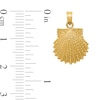 Thumbnail Image 2 of Scallop Shell Necklace Charm in Solid 14K Gold