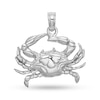 Thumbnail Image 1 of Blue Crab Necklace Charm in Solid 14K White Gold
