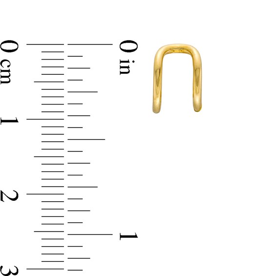 Double Row Ear Cuff in 14K Gold