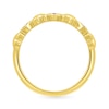 Thumbnail Image 3 of Lab-Created Birthstone Alternating Heart Ring in 10K Gold (3 Stones)