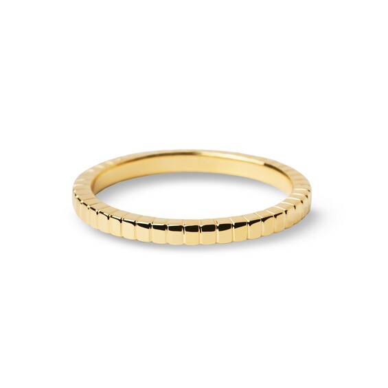 PDPAOLAâ¢ at Zales Ribbed Stackable Ring Sterling Silver with 18K Gold Plate