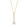 Thumbnail Image 1 of 1-1/6 CT. T.W. Certified Lab-Grown Diamond Stick Drop Pendant in 14K Gold (F/SI2)