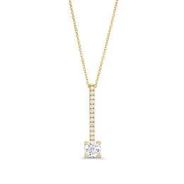 1-1/6 CT. T.W. Certified Lab-Grown Diamond Stick Drop Pendant in 14K Gold (F/SI2)