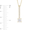 Thumbnail Image 3 of 1-1/6 CT. T.W. Certified Lab-Grown Diamond Stick Drop Pendant in 14K Gold (F/SI2)