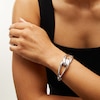 Thumbnail Image 2 of Interlocking Knot Bangle in Hollow Sterling Silver - 6.5"