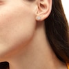 Thumbnail Image 2 of 3/4 CT. T.W. Diamond Five Stone Flower Stud Earrings in 10K White Gold