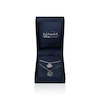 Thumbnail Image 1 of Enchanted Disney Lab-Created Sapphire, Onyx and Diamond Rose Two Piece Pendant Set in Sterling Silver and 10K Rose Gold