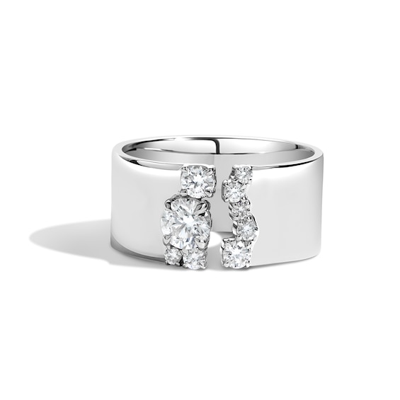 Zales x Shahla 5/8 CT. T.w. Lab-Grown Diamond Cluster Gap Ring in 14K Gold
