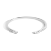 Thumbnail Image 1 of Zales x SHAHLA 1/4 CT. T.W. Baguette Lab-Grown Diamond Chrysler Open Cuff in 14K White Gold
