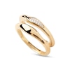 Thumbnail Image 3 of PDPAOLA™ at Zales Cubic Zirconia and Polished Two Piece Ring Set in Sterling Silver with 18K Gold Plate
