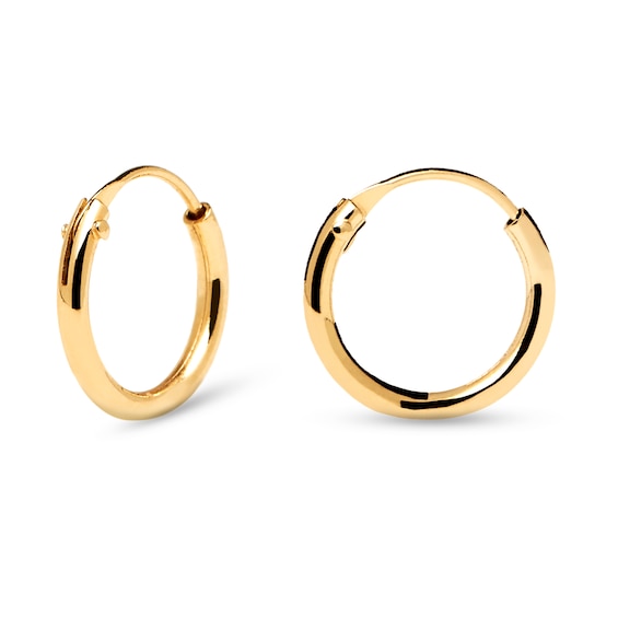 PDPAOLAâ¢ at Zales 9.0mm Mini Hoop Earrings in Sterling Silver with 18K Gold Plate