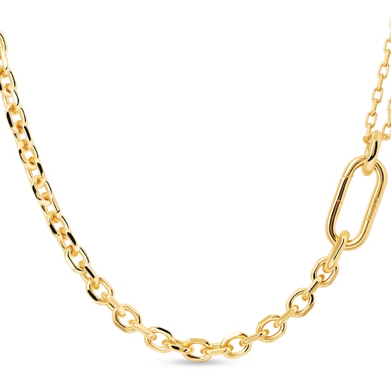 PDPAOLA™ at Zales Single and Double Chain Necklace in Brass with 18K Gold Plate - 19.5"